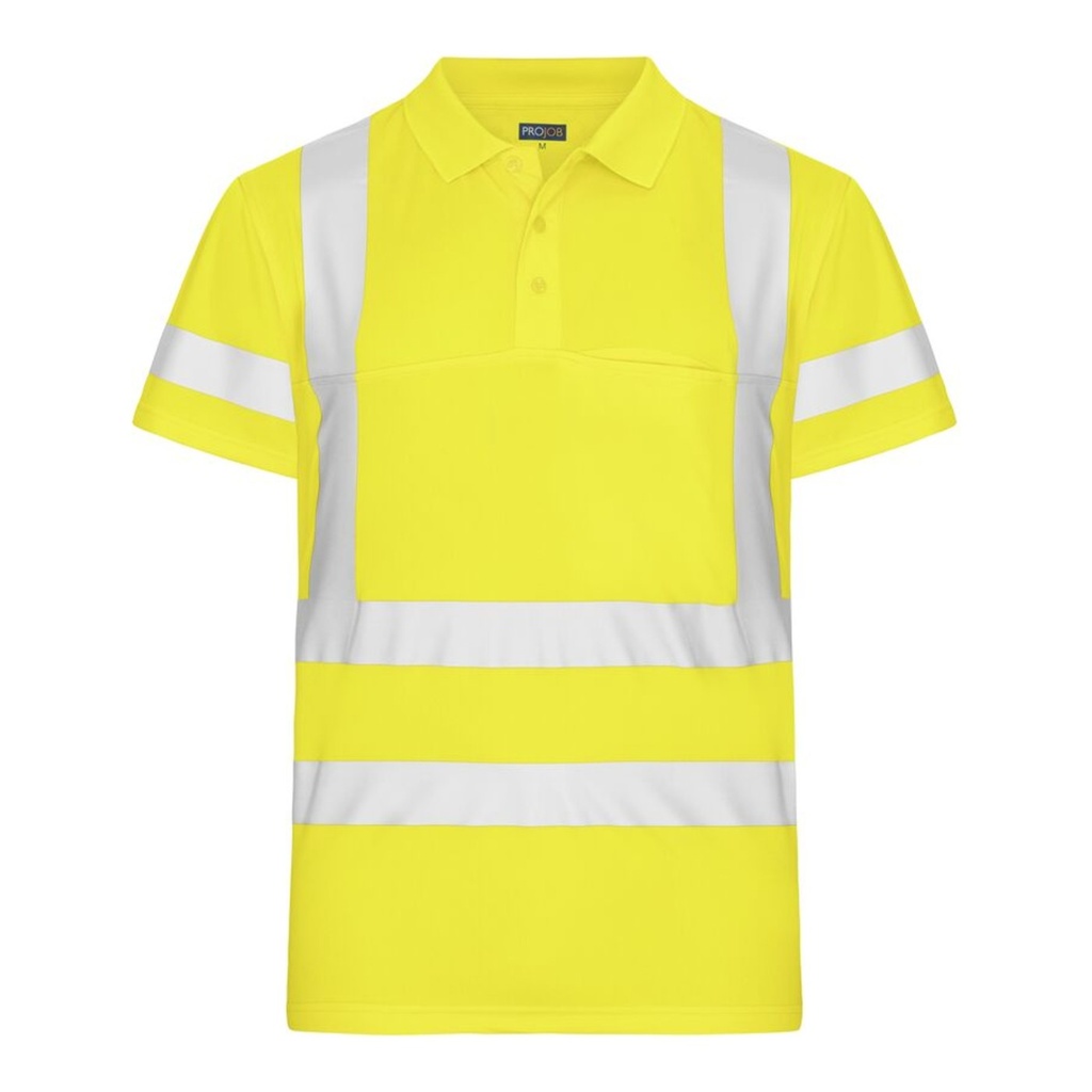 Polo piqué haute visibilité EN ISO 20471 classe 3/2 – ProJob 646040