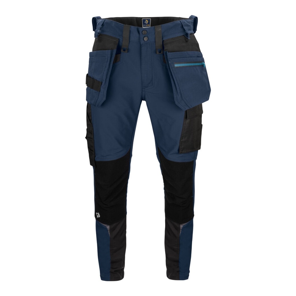 Pantalon de travail stretch slim fit avec renforts genoux kevlar et poches flottantes – ProJob 645550