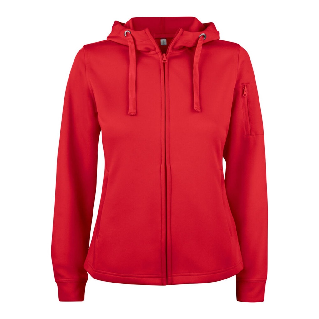 Sweat zippé à capuche Basic Active femme – Clique 021015