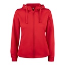Sweat zippé à capuche Basic Active femme – Clique 021015