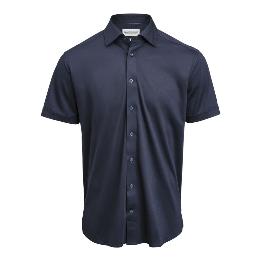 Chemise Indigo Bow 132 Interlock Knit manches courtes coupe ajustée homme – J. Harvest & Frost 2913222