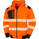Veste sweat haute visibilité à capuche 290 g – Result R 503X