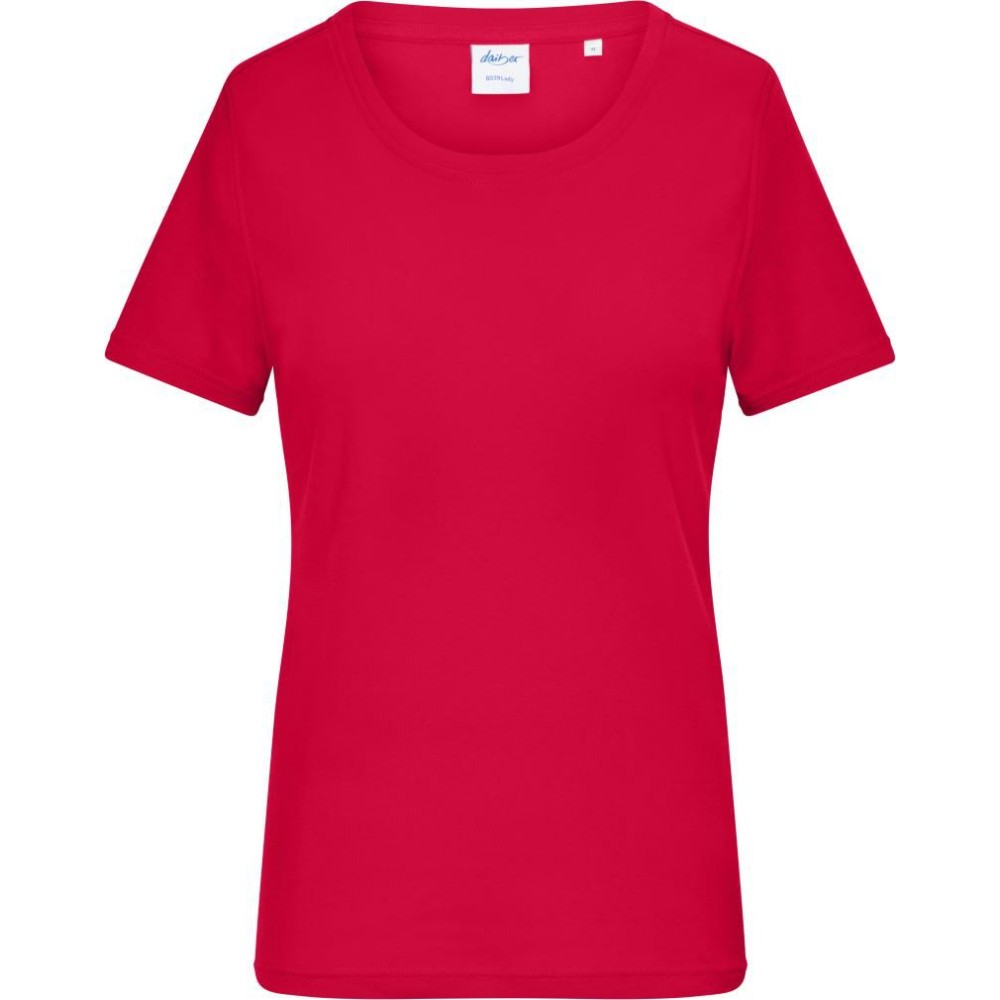 T-shirt bio côtelé fin 220 g femme – Daiber 8039