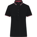 Polo piqué épais rayé 210 g femme – Daiber JN 1305