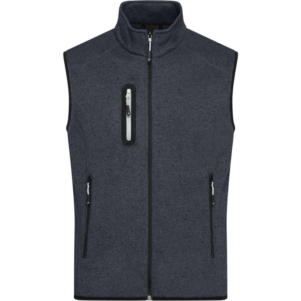 Gilet polaire tricoté col montant homme – Daiber JN 774