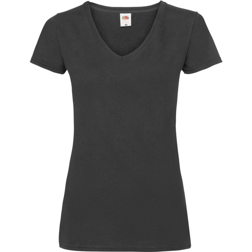 T-shirt col V 165 g femme – Fruit of the Loom Lady-Fit Valueweight V-Neck T