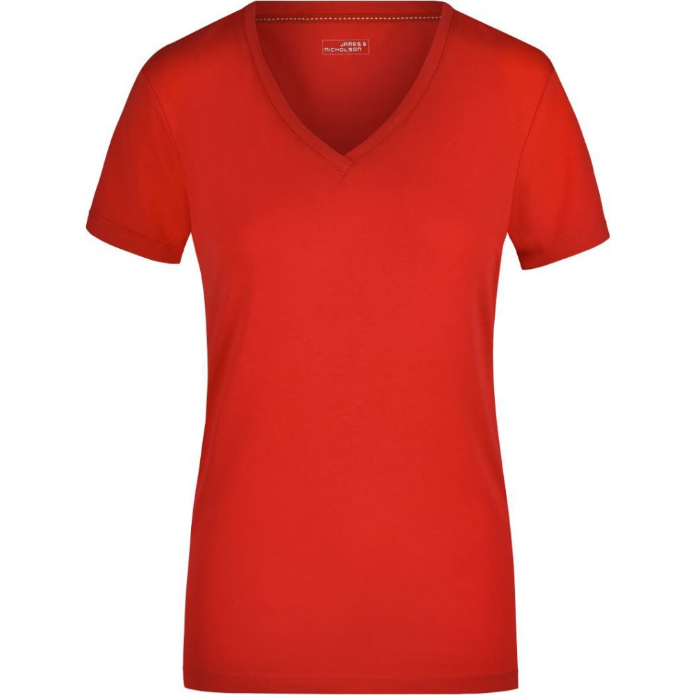 T-shirt col V stretch 170 g femme – Daiber JN 928