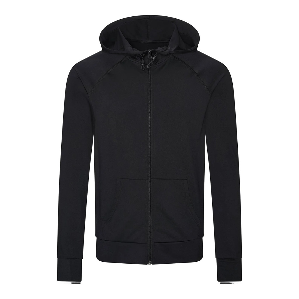 Sweat-shirt à capuche zippé contrasté – Just Cool JC057