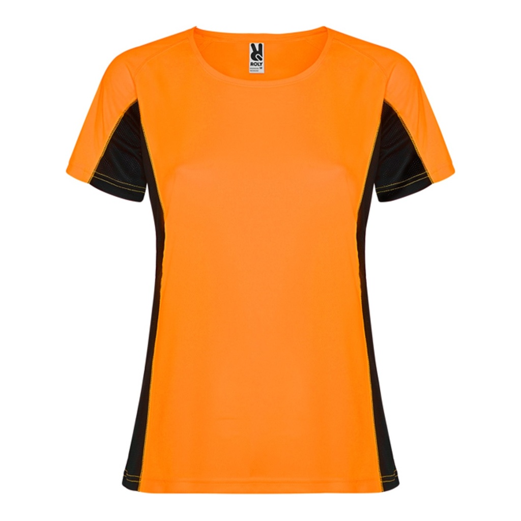 T-shirt technique respirant bicolore à manches courtes Shanghai femme – Roly CA6648