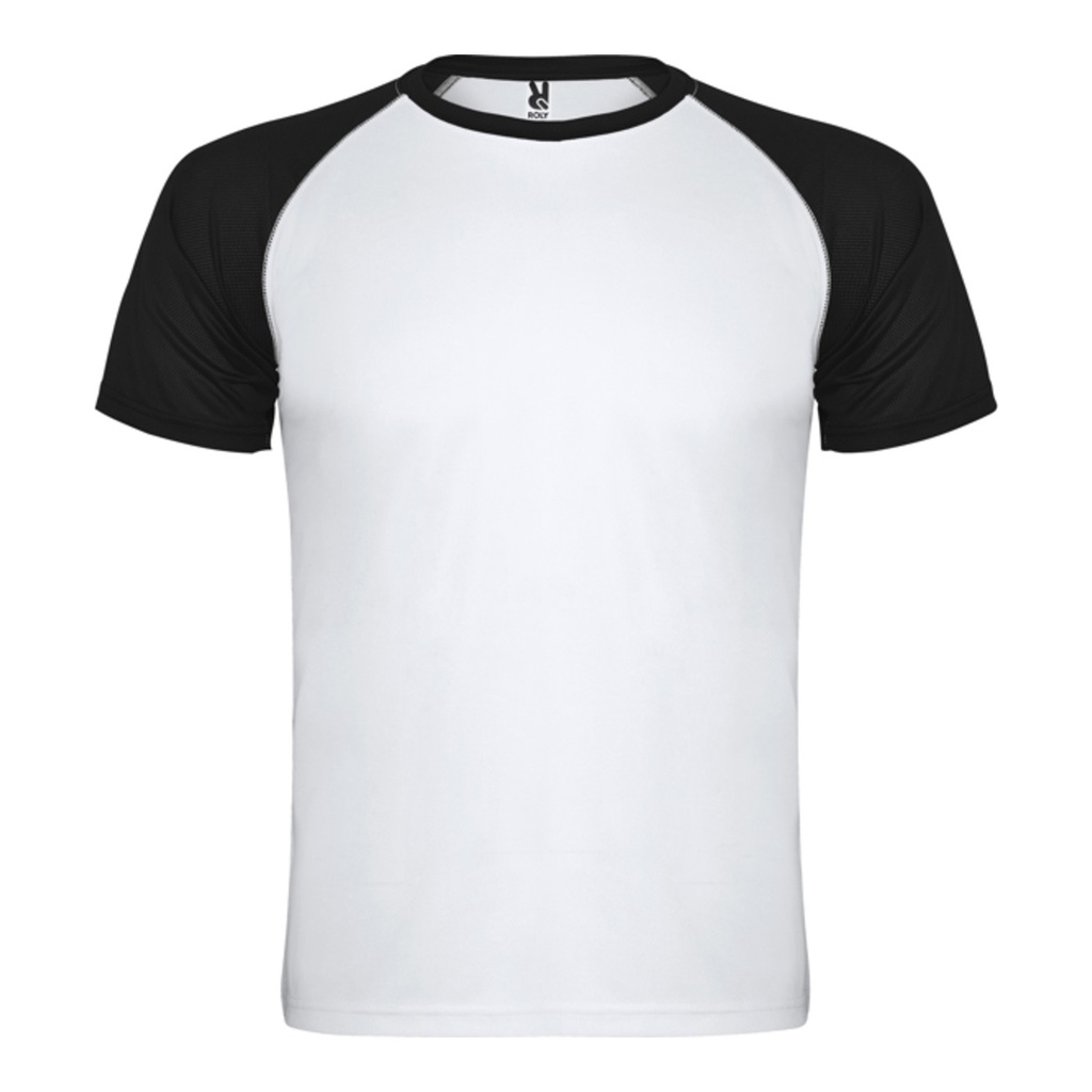 T-shirt technique respirant unisexe bicolore à manches raglan Indianapolis – Roly CA6650