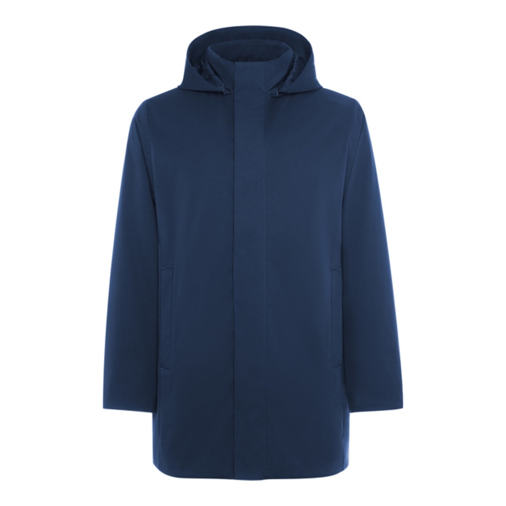 Parka matelassée 3/4 avec col montant et capuche à glissière amovible Dome – Roly PK6704
