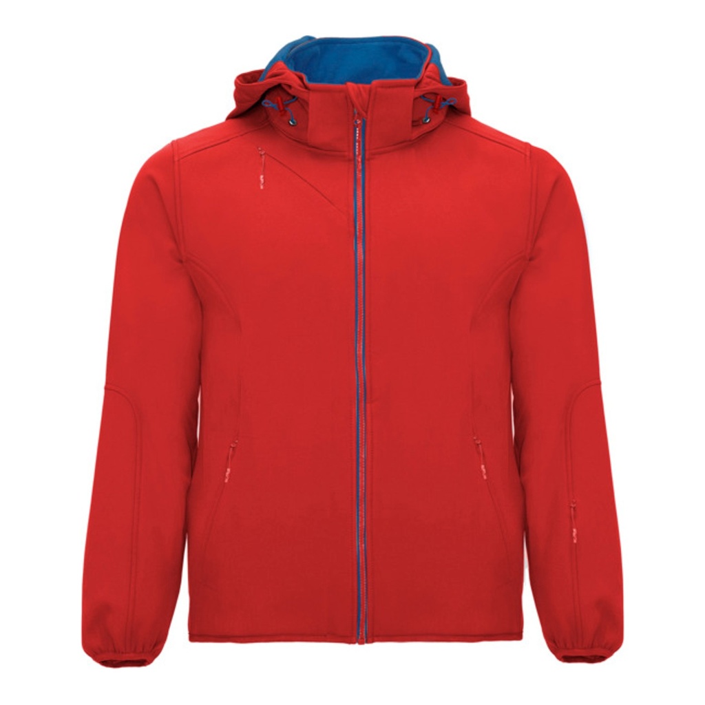 Veste softshell unisexe 2 couches avec fermeture à glissière contrastée Siberia – Roly SS6428