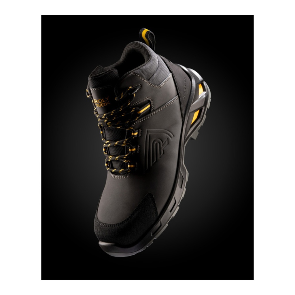 Chaussures de sécurité en cuir avec revêtement en fibres Lua – Roly ZL8391