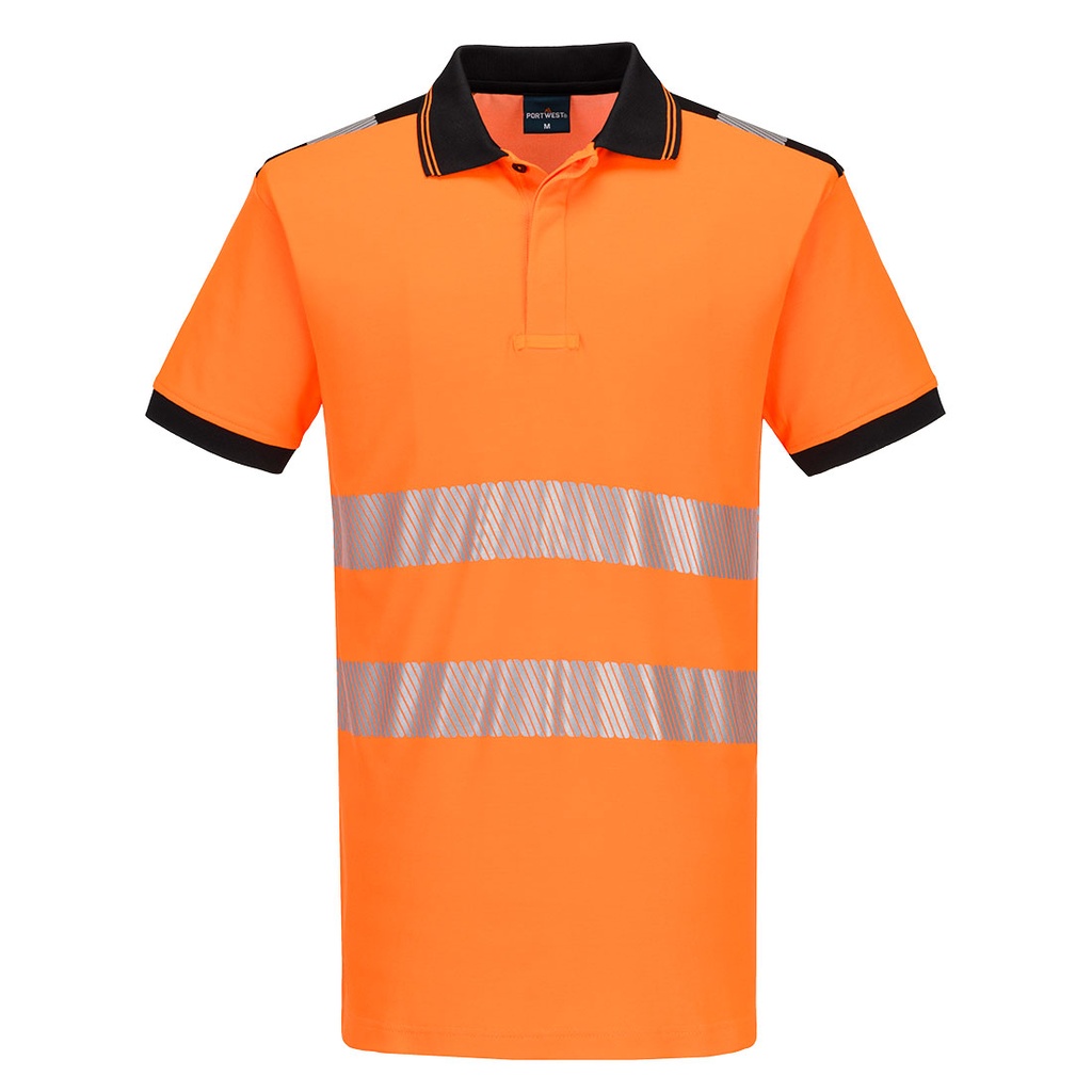 Polo Haute Visibilité PW3 Cotton Comfort Manches Courtes Portwest PW317