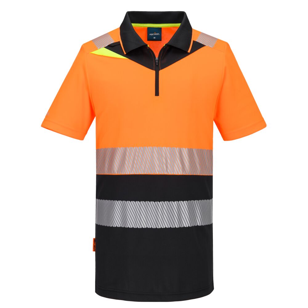 Polo haute visibilité zippé DX4 classe 1 – Portwest DX435