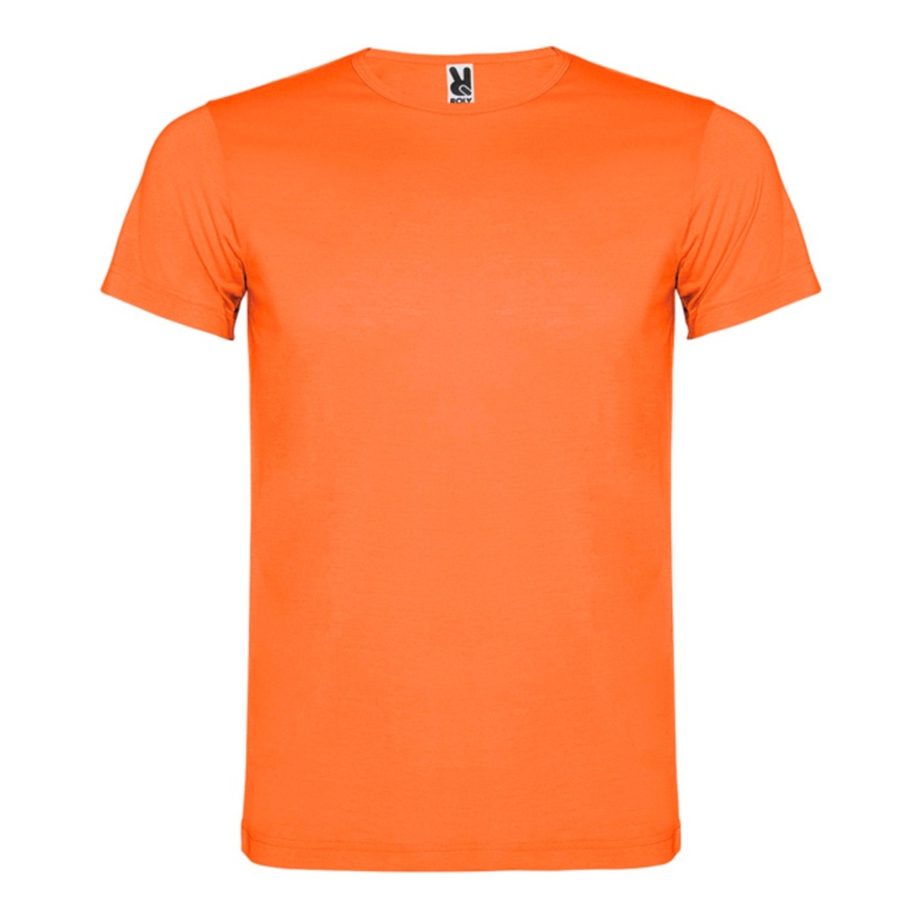 T-shirt à manches courtes enfant en polyester avec toucher coton et coutures latérales Akita – Roly CA6534