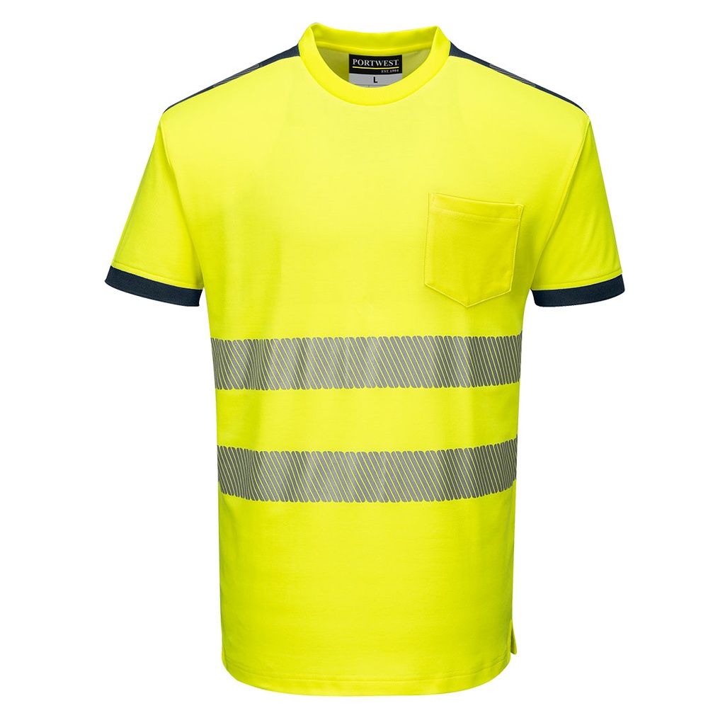 T-shirt haute visibilité manches courtes PW3 – Portwest T181