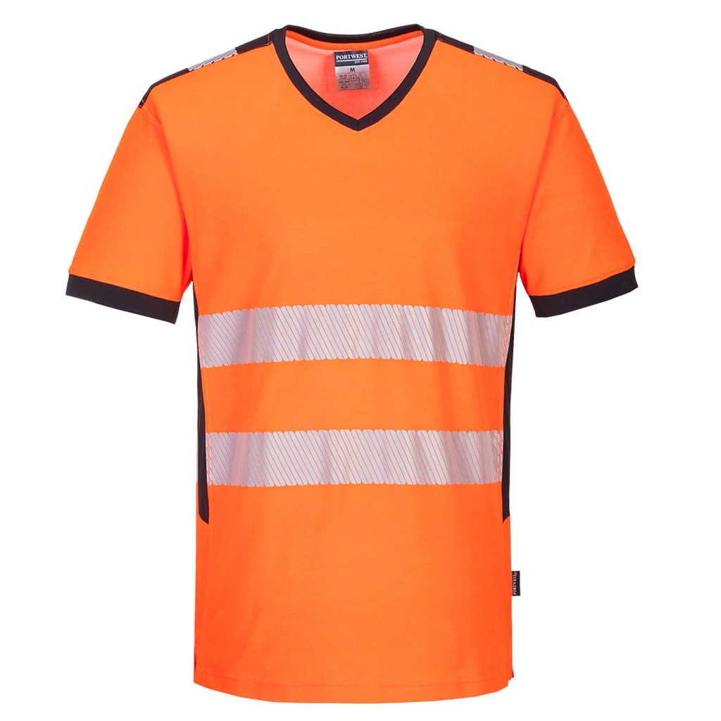 T-shirt haute visibilité col V PW3 – Portwest PW310