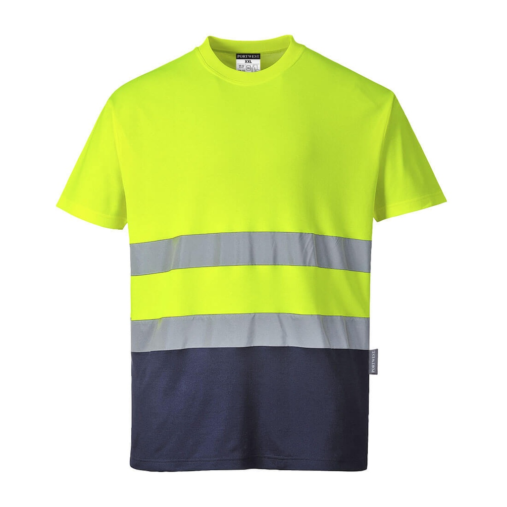 T-shirt haute visibilité bicolore coton – Portwest S173