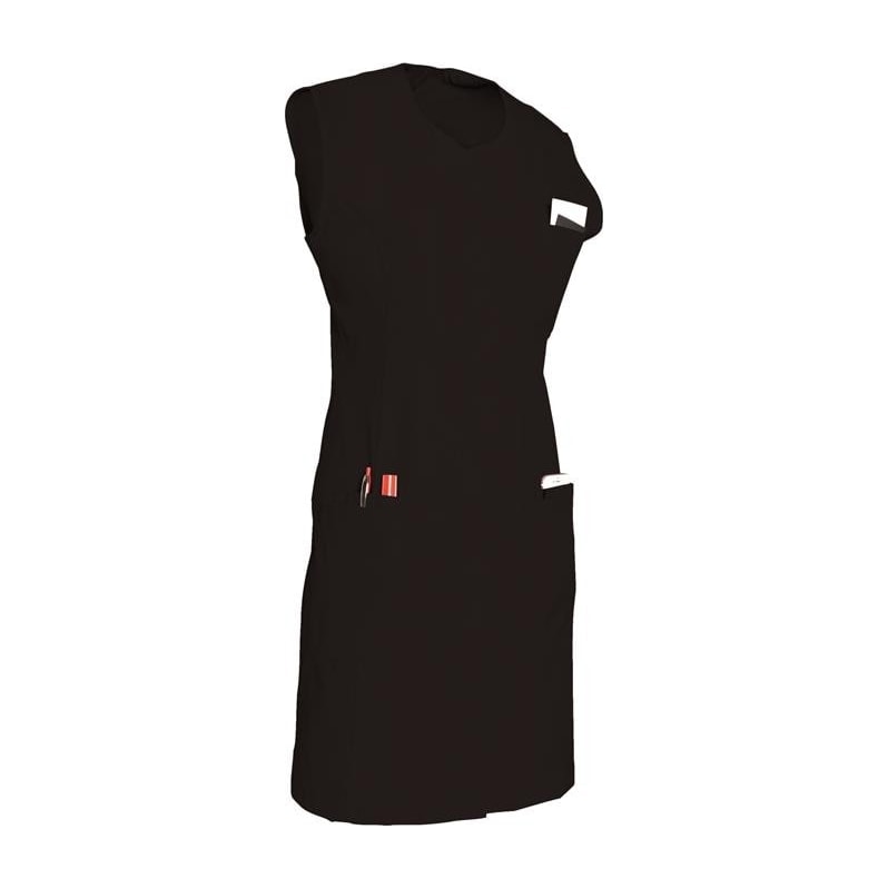 Blouse femme sans manches à pressions Jade polycoton – SNV JADESM0
