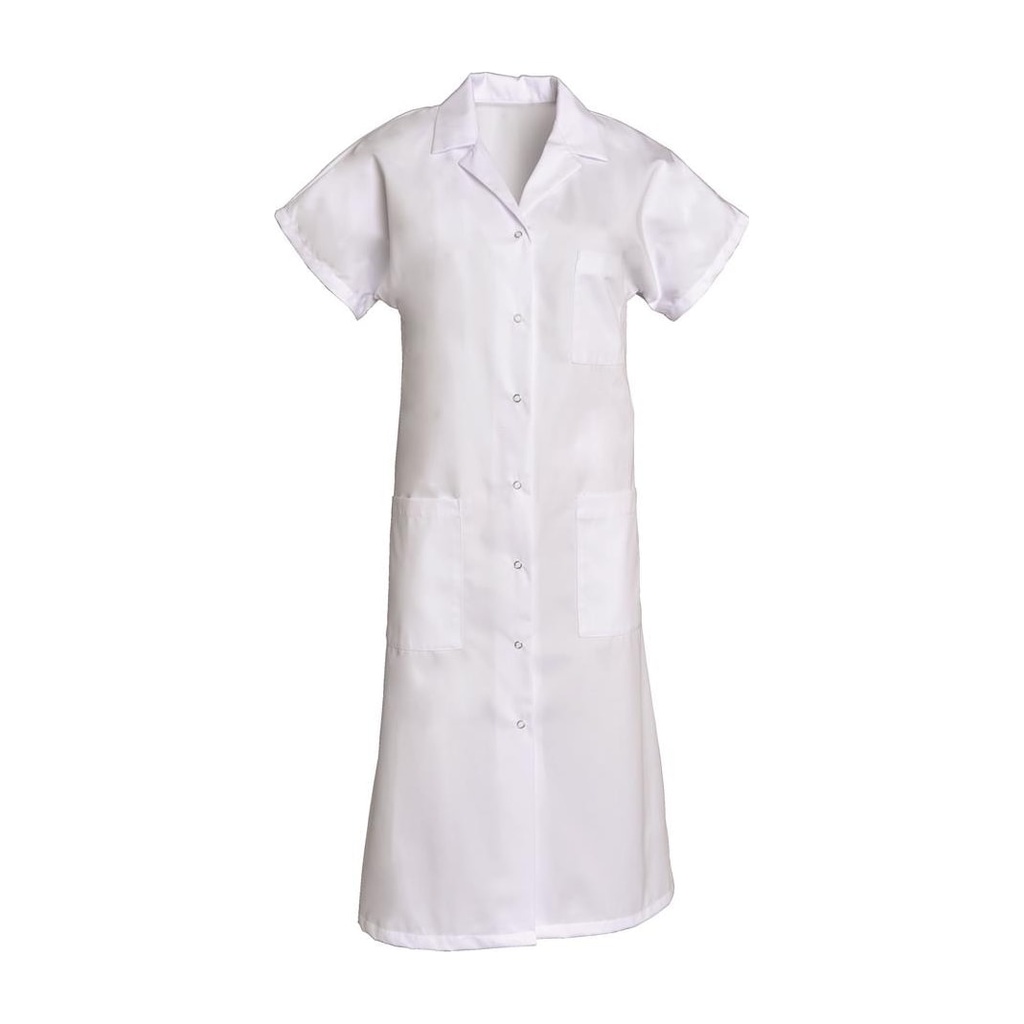 Blouse femme manches courtes à pressions Manuella polycoton – SNV MANCP000