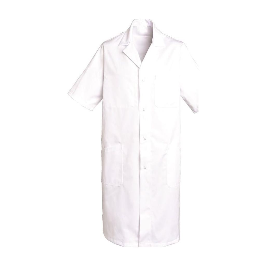 Blouse mixte manches courtes à pressions Oscar coton – SNV OSCARMC2