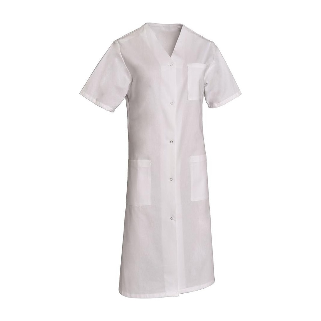 Blouse femme manches courtes à pressions Rosine polycoton – SNV ROSINEMC