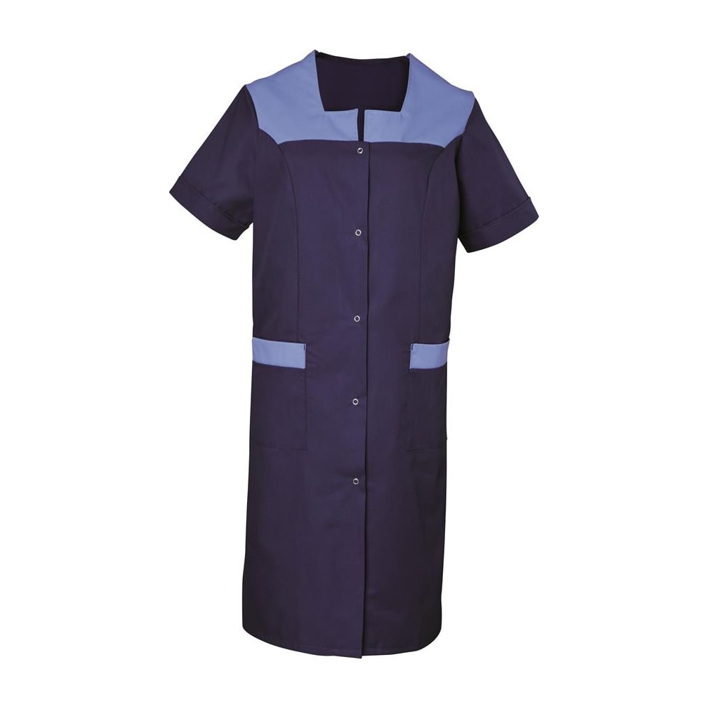 Blouse femme manches courtes à pressions Diane polycoton – SNV DIACP020