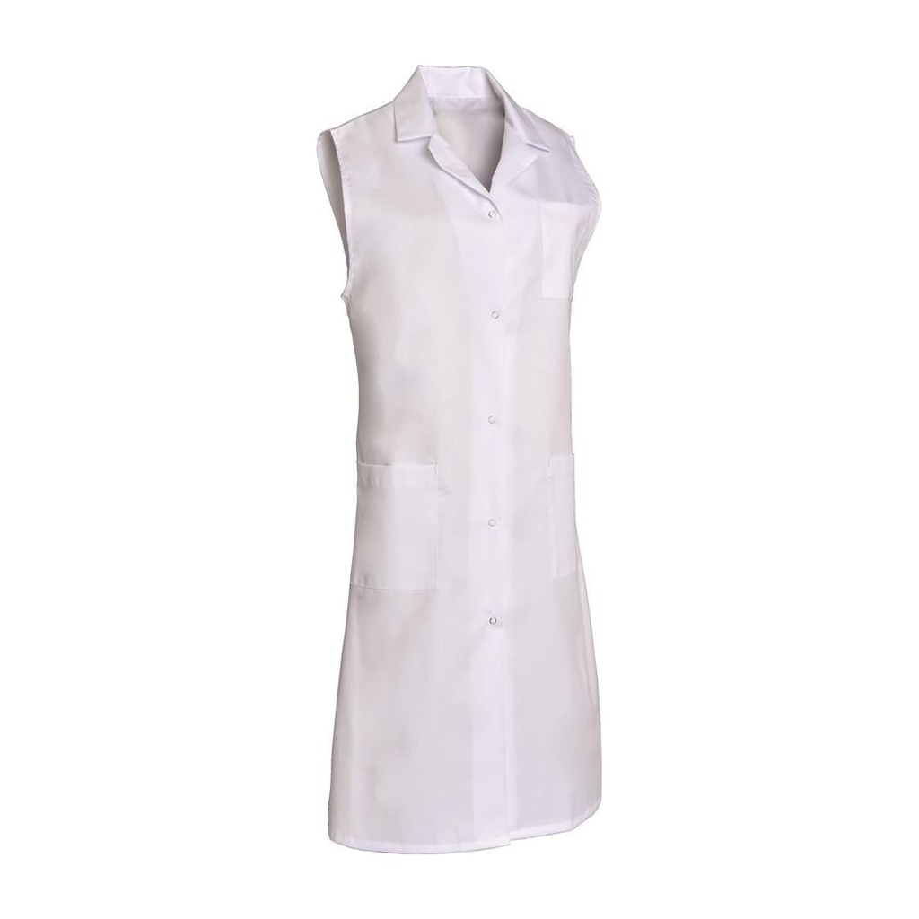 Blouse femme sans manches à pressions Madona polycoton – SNV MADSP000