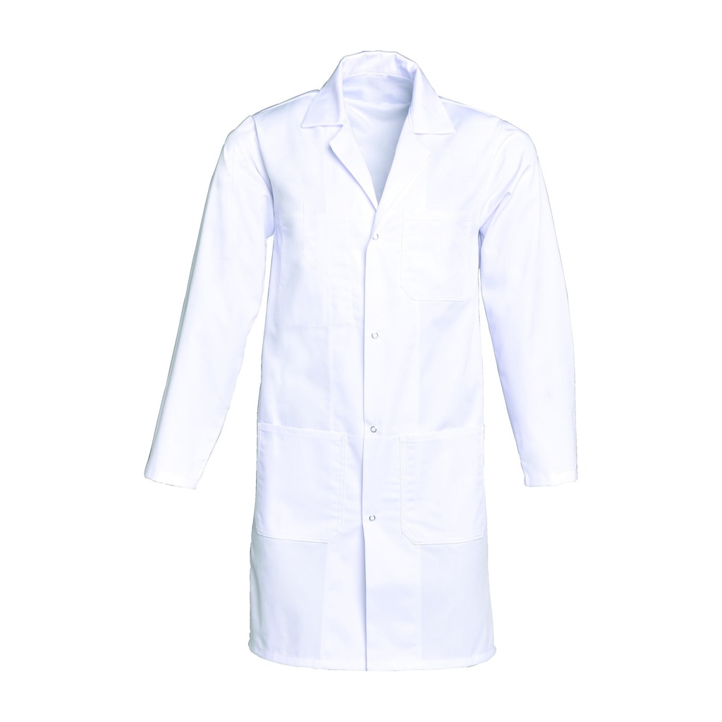 Blouse mixte manches longues à pressions Xavier coton – SNV XAVLP004