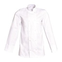 Veste de cuisine mixte manches longues à pressions David polycoton – SNV DAVLP003