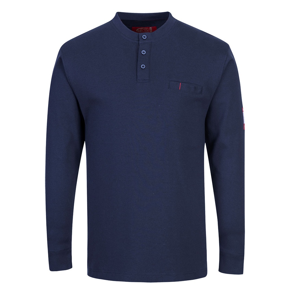 T-shirt Henley ignifugé Bizflame – Portwest FR32