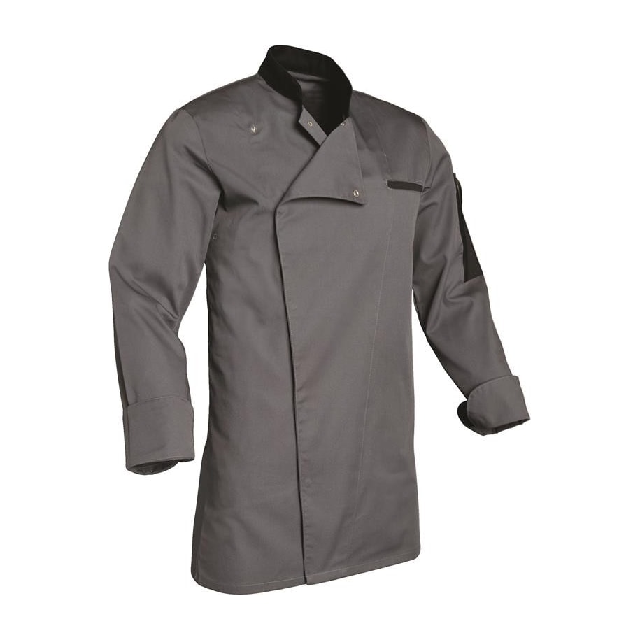 Veste de cuisine homme manches longues à pressions Florent polycoton – SNV FLORENML