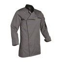 Veste de cuisine homme manches longues à pressions Florent polycoton – SNV FLORENML