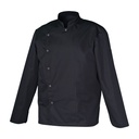 Veste de cuisine homme manches longues à pressions Gabin polycoton – SNV GABINML