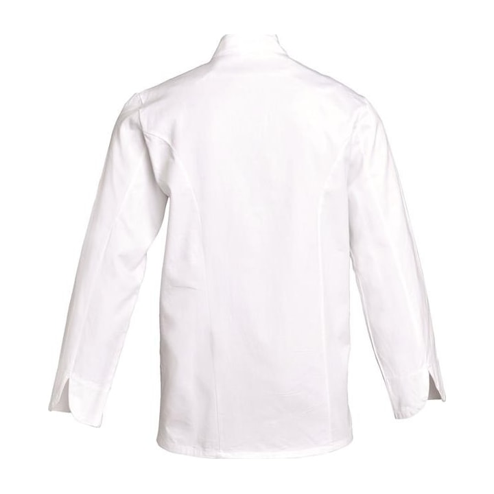 Veste de cuisine mixte manches longues à pressions Lilian coton – SNV LILIANML