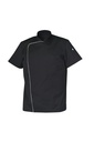 Veste de cuisine mixte manches courtes à pressions Marc polycoton – SNV MARCMC0