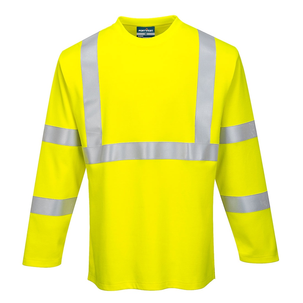 T-shirt ignifugé haute visibilité manches longues – Portwest FR96