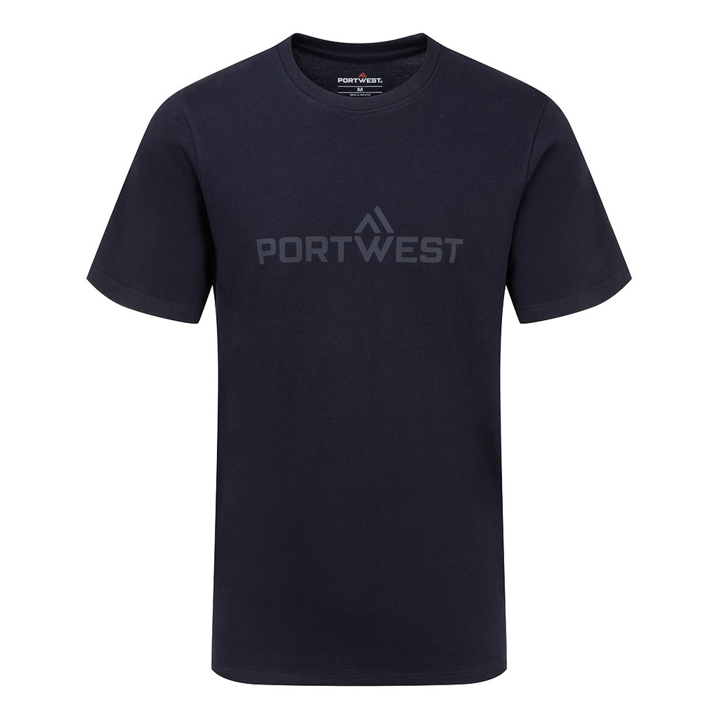 T-shirt coton épais logo Portwest – Portwest B198