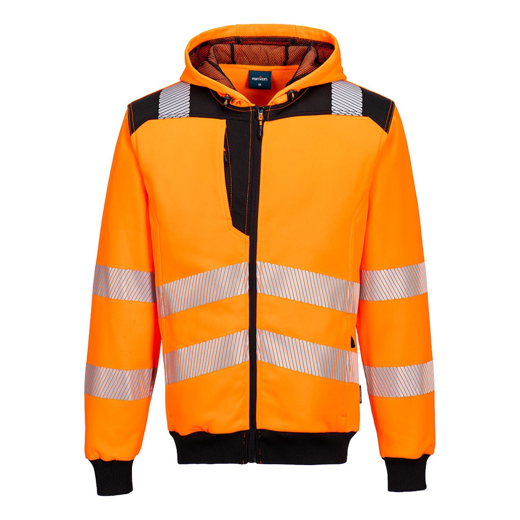 Sweat à capuche zippé haute visibilité PW3 – Portwest PW327