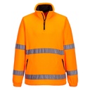 Polaire haute visibilité col zippé orange – Portwest F302