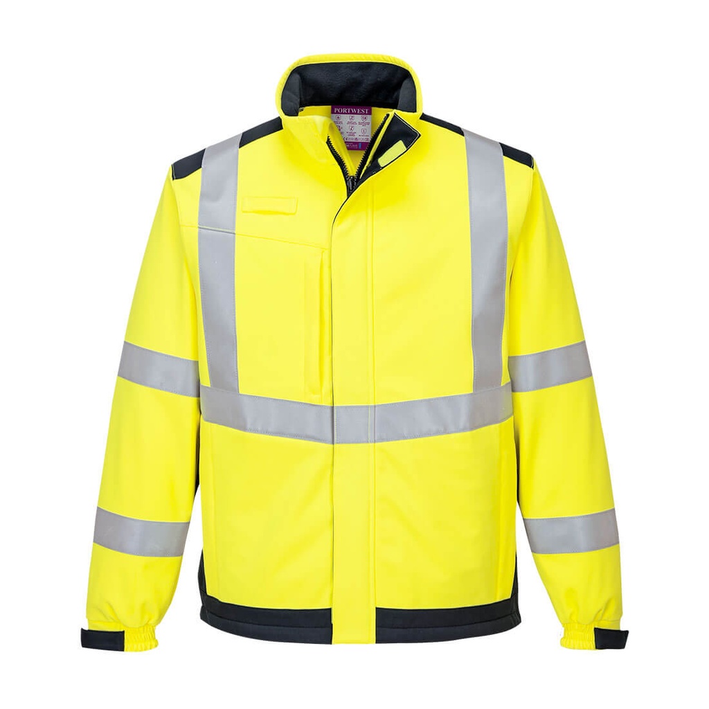 Veste softshell ignifugée haute visibilité arc électrique Modaflame – Portwest MV72