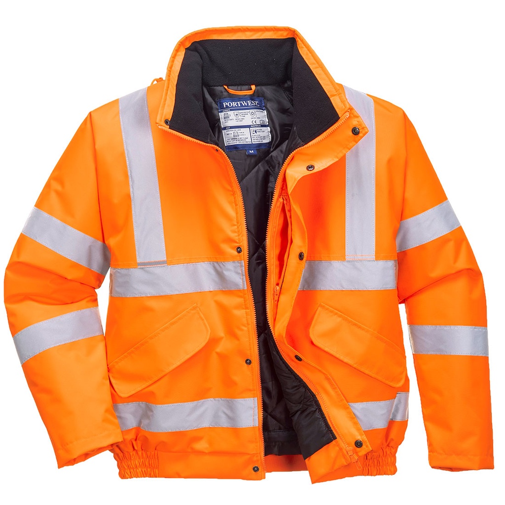 Blouson bomber haute visibilité ferroviaire RIS – Portwest RT32