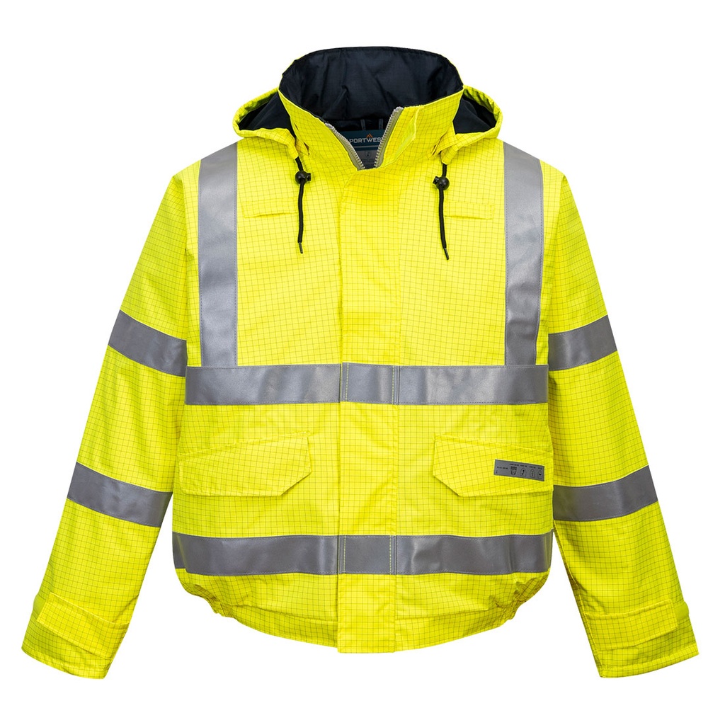 Blouson bomber ignifugé haute visibilité Bizflame Rain – Portwest S773
