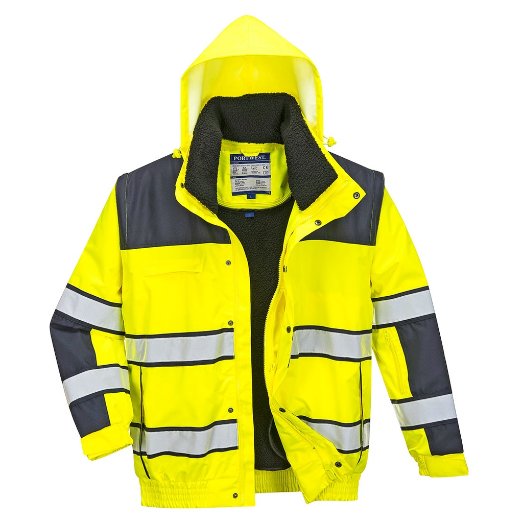 Blouson bomber 3-en-1 haute visibilité classique – Portwest C466