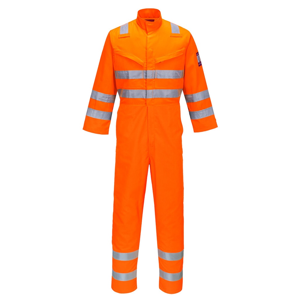 Combinaison ignifugée haute visibilité orange Modaflame RIS – Portwest MV91