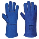 Gant soudeur croûte de cuir bleu – Portwest A510