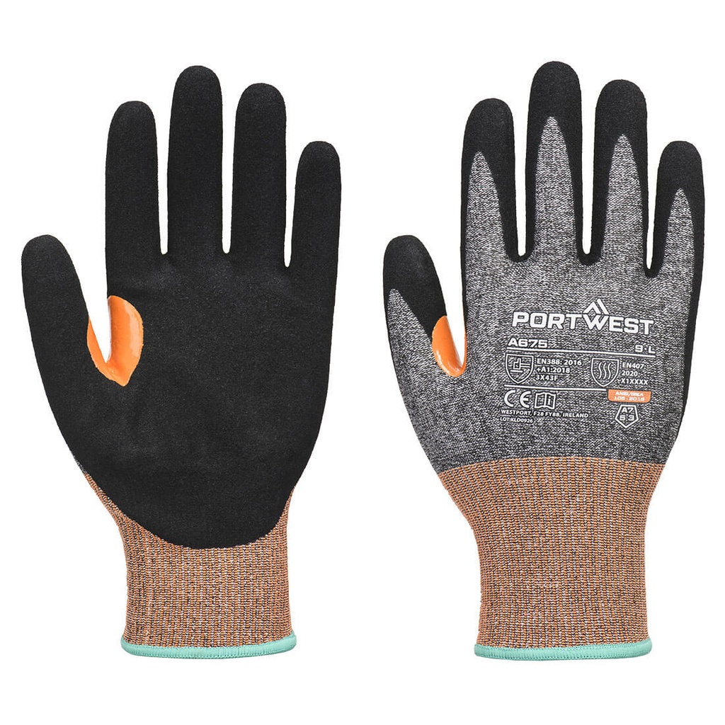 Gant CS anti-coupure G18 nitrile sablé – Portwest A675