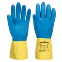 Gant latex double enduction chimie – lot de 12 paires – Portwest A801