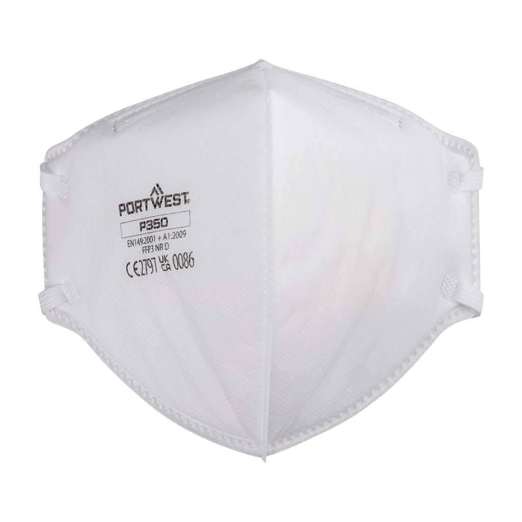 Masque plat pliable FFP3 Dolomite – boîte de 20 – Portwest P350